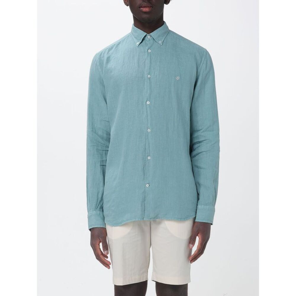 Brooksfield Shirt Men Teal